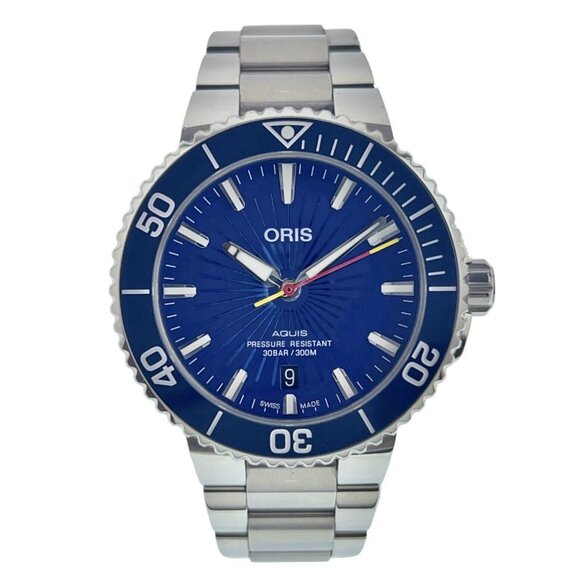 Oris Aquis Sun Wukong Stainless Steel Blue Dial 41.5mm Automatic Men Watch 7766 - Picture 1 of 10